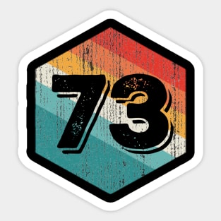 Vintage 1973 Retro Legendary, Birthday Sticker